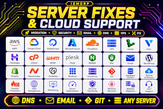 fix aws azure plesk cpanel cloud email dns vps server shopify wordpress issues