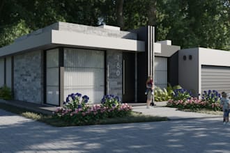 create exterior or interior 3d modeling and rendering in 3ds max