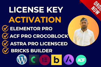 install bricks builder, astra pro, acf pro, crocoblock pro lifetime updateable