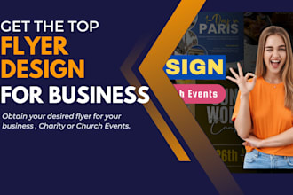 design a professional flyer for business,charity and church