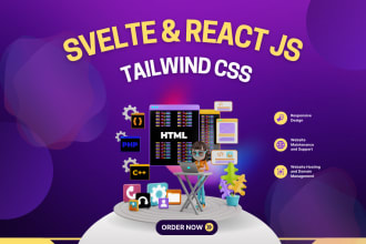 do frontend with svelte js svelte kit react and tailwind css