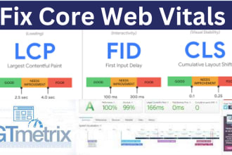 optimize wordpress speed in gtmetrix and fix core web vitals