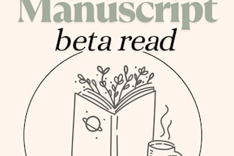 beta read your fiction manuscript