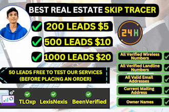 do real estate bulk skip tracing with reasonable price