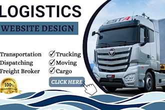 design trucking website logistics website dispatch website freight broker cargo