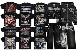 custom clothing design streetwear tshirt and tracksuit