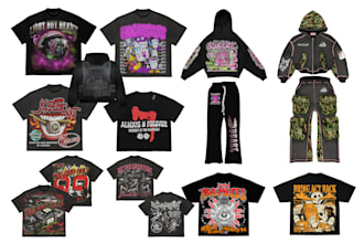 custom clothing design streetwear with unlimited revisions