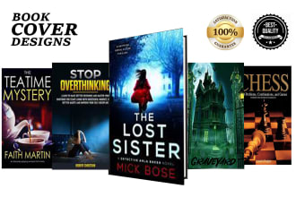 do book cover design, amazon kindle book and professional ebook cover design