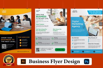design a professional corporate business flyer in few hours