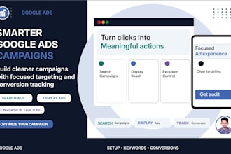 set up and optimize google ads search and display campaigns