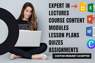 design course lesson content with ms word and ppt