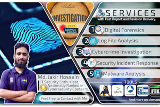 do digital forensics, malware and log analysis, data recovery, incident response