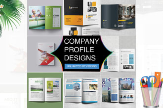 design flyer, brochure, company profile, proposal, booklet, business profile