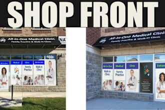 create eye catching shop front or storefront window graphics vinyl stickers