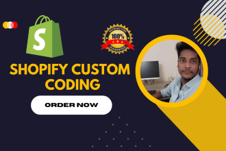 do shopify custom coding and customization