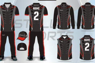 design a full print sublimation jersey or uniform