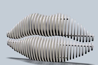 creat un parametric art design wall 3d