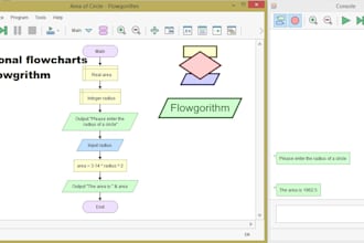 flowcharts in flowgorithm, program and pseudo code