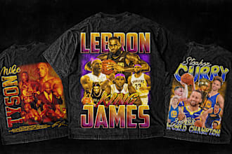 do vintage 90s bootleg  custom t shirt designs