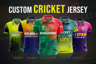 design custom cricket jersey design sublimation design