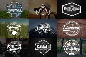 do vintage , retro , classic , hipster badge , outdoor  minimalist logo design
