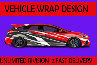 do marvelous vehicle wrap design, van wrap and car wrap design
