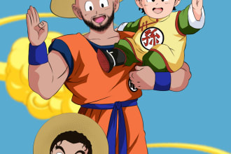 turn you into dragon ball anime character