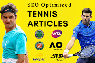 write expert SEO tennis articles