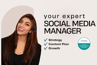 be your social media marketing manager