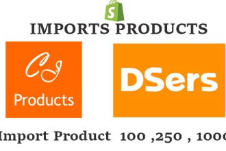 upload and import products from cj dropshipping to shopify