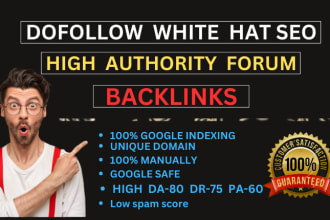 make 5500 social network profile dofollow forum backlinks