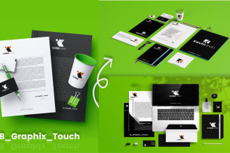 design an amazing, trendy minimal logo with a brand identity style guide