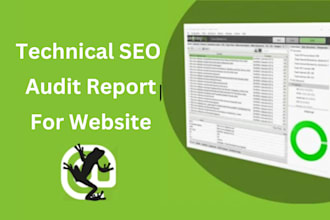 provide website technical SEO audit report with screaming frog and semrush