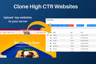 copy clone website, and customize it to match your brand