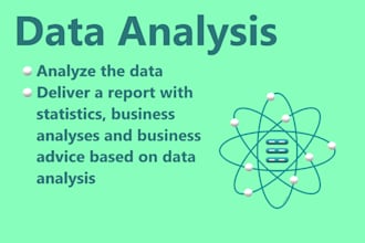 analyze the data and give insights to improve your business