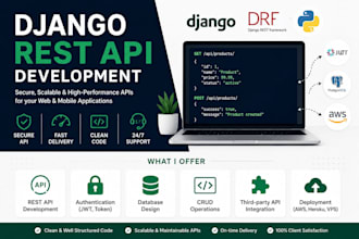 develop custom API using django rest framework