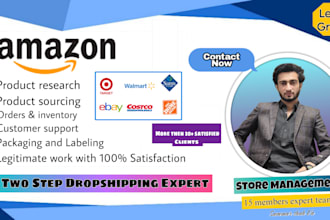be your amazon fbm and two step dropshipping VA