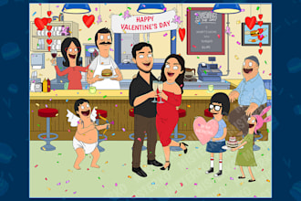draw you in bobs burgers style