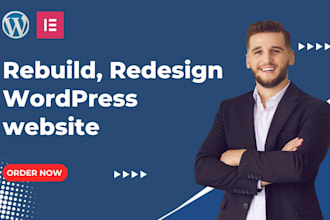 rebuild, redesign your wordpress website