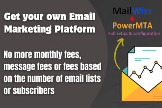 do an email marketing system with mailwizz and own smtp like mailchimp, klaviyo
