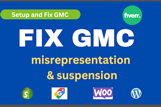 fix google merchant center suspension misrepresentation, approve product
