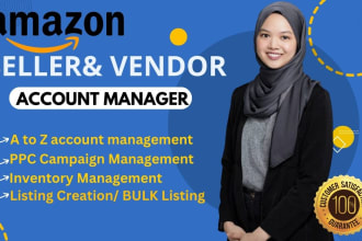 be your professional account manager for amazon seller central, fba pl expert