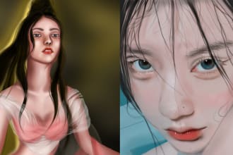 draw any digital art, illustration,painting