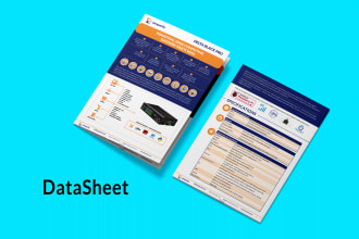 design a professional and eye catching datasheet