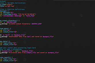 write a bash or shell script to simplify your life in 24hrs