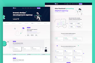 design a custom responsive website UI UX design in figma