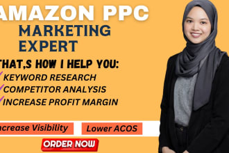 professionally setup and optimize your amazon PPC campaigns,  manage amazon fba
