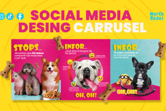 design the carousels for your social networks