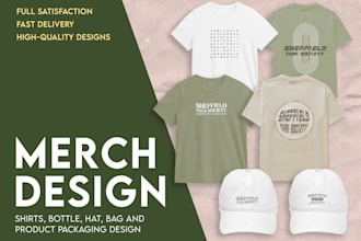 design wearable merch for any event or purposes