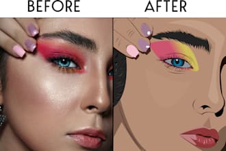 draw vector illustrations and drawings